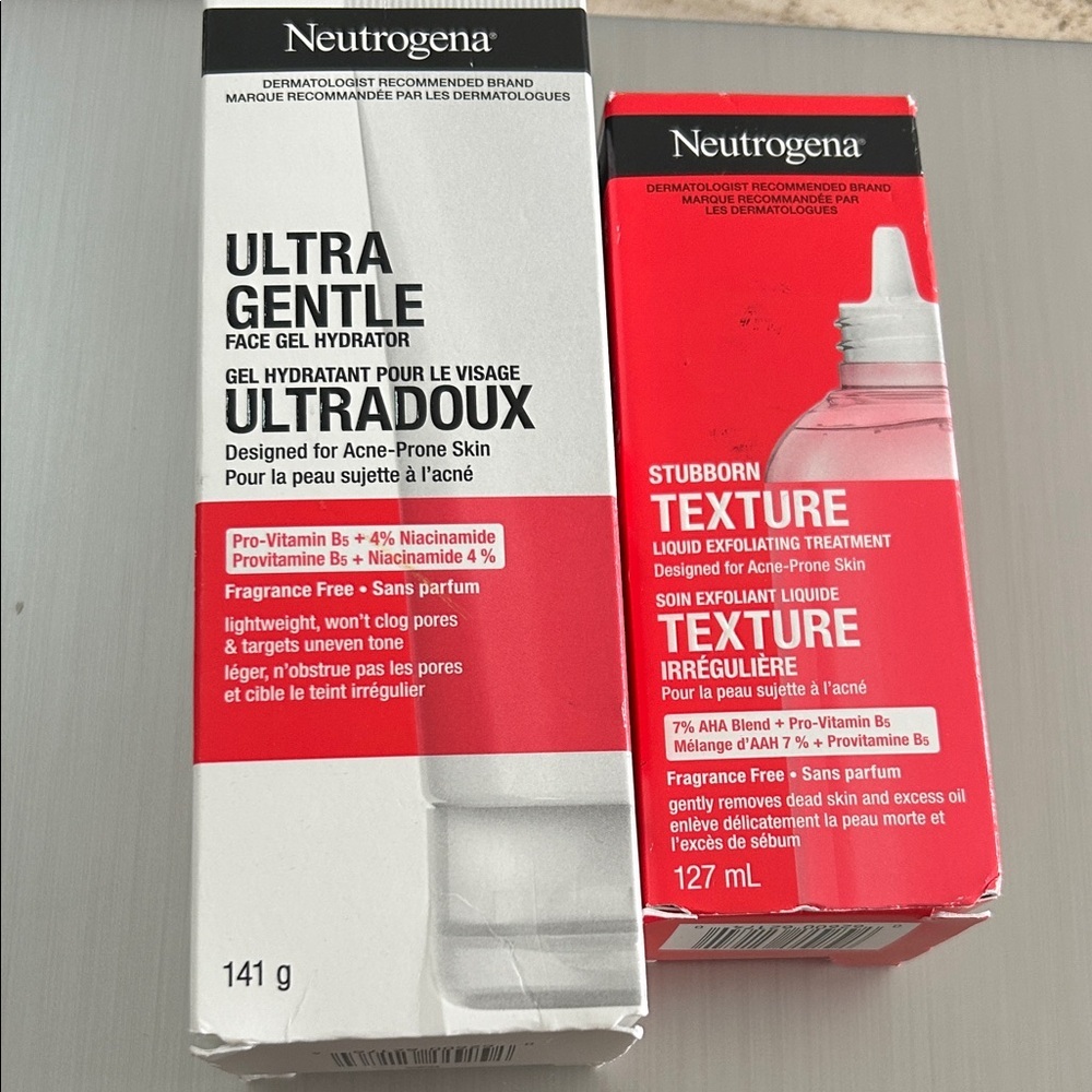 Neutrogena Ultra Gentle Face Gel - Red and White